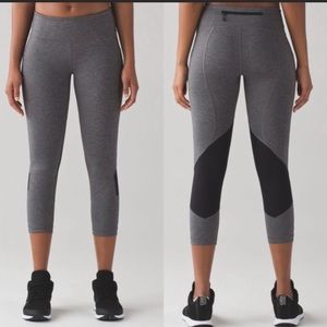 Lululemon Pace Rival Crop Luxtreme Side Pockets leggings 6
